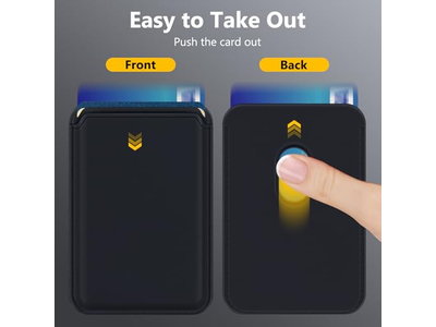 Portafoglio MagSafe con 3 porta carte Portafoglio magnetico sottile con blocco RFID - B