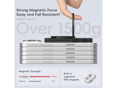 Custodia rigida sottile con porta carte di credito magnetico MagSafe Wallet nera