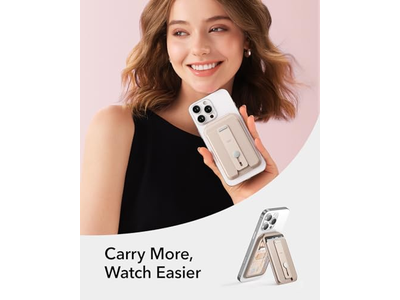 Portafoglio MagSafe con 5 portacarte Supporto regolabile Blocco RFID