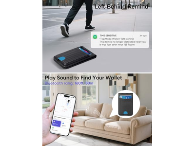 Portafoglio MagSafe con supporto regolabile per porta carte magnetiche Trova la mia 6