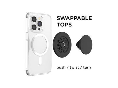 Grip per telefono per MagSafe con cavalletto e supporto magnetico - Nero