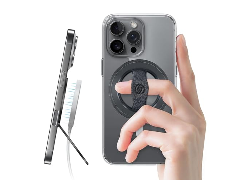 Supporto per telefono con cinturino per le dita