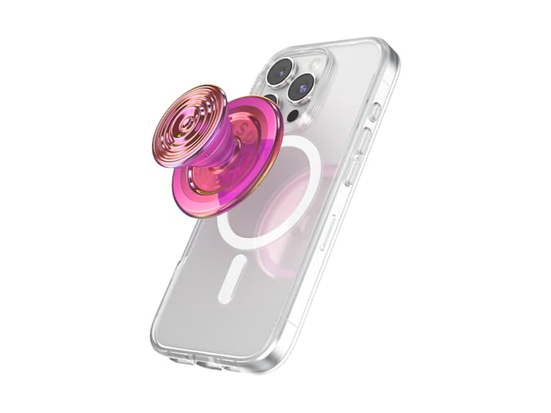 Impugnatura per telefono con cavalletto, supporto magnetico, parte superiore intercambiabile, tenuta sicura