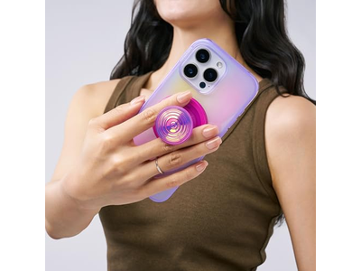 Impugnatura per telefono con cavalletto, supporto magnetico, parte superiore intercambiabile, tenuta sicura