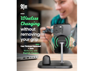 Impugnatura per telefono con anello e cavalletto: treppiede magnetico girevole a 360 gradi