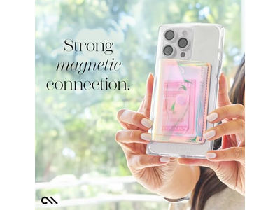 Porta carte di credito magnetico sottile per iPhone - Può contenere fino a 5 carte