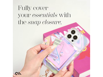 Porta carte di credito magnetico sottile per iPhone - Può contenere fino a 5 carte