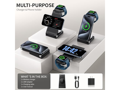 Stazione di ricarica rapida wireless da viaggio