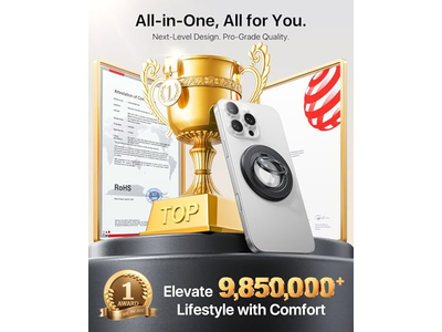 Supporto ad anello magnetico per cellulare su due lati