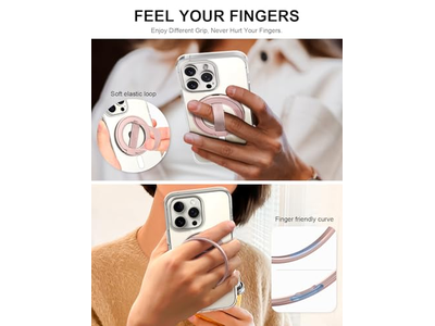 Supporto per telefono Ultra con anello elastico sostituibile e supporto magnetico