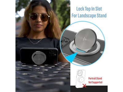 Impugnatura ultra sottile per MagSafe - Supporto pop con una mano rimovibile per Chargi