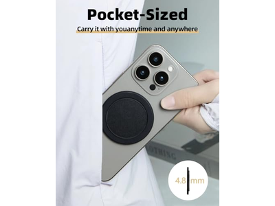 Supporto ad anello multi-angolo con impugnatura ultrasottile per telefono MagSafe con rotazione a 360 gradi