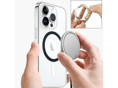 Adesivo universale con anello metallico per caricatore magnetico