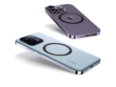 Adesivo universale con anello metallico per caricatore magnetico