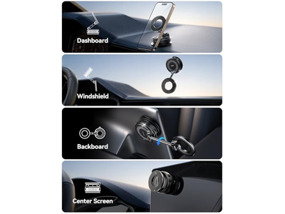 Supporto magnetico per telefono sottovuoto per auto