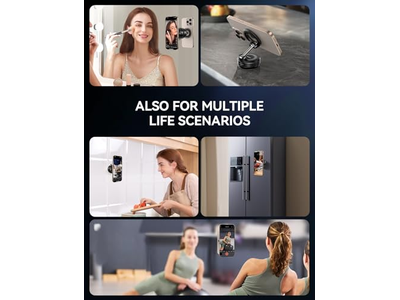 Supporto magnetico per telefono sottovuoto per auto