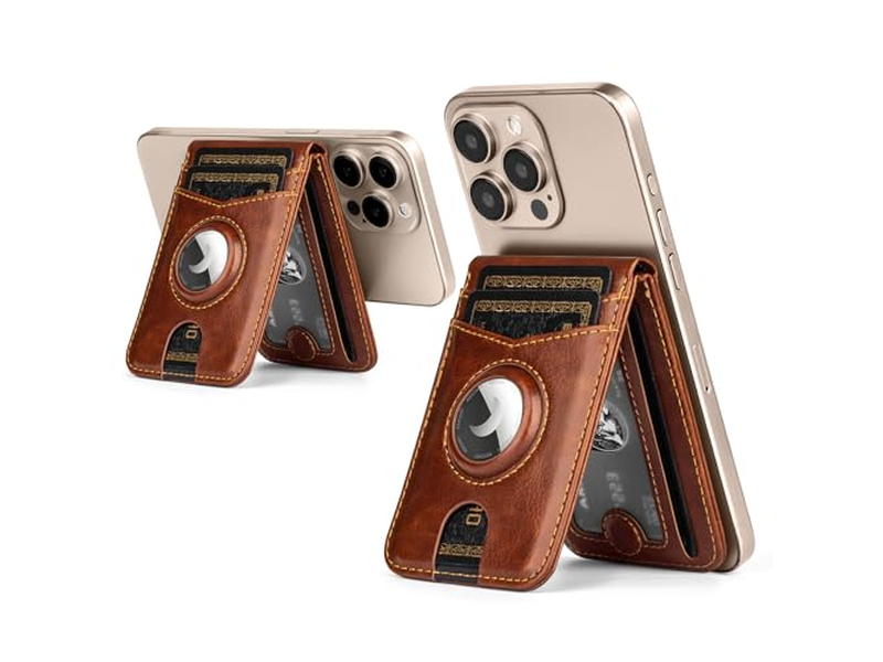 Portafoglio con supporto Airtag Porta carte con blocco RFID 5 carte Slo